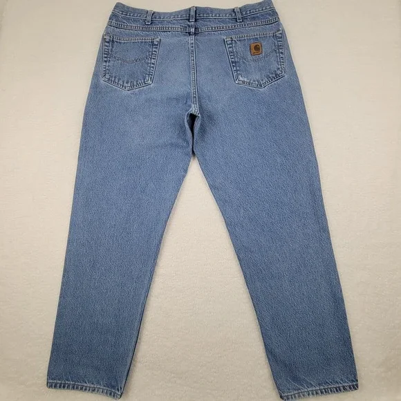 Carhartt B17 Relaxed Fit Jeans Mens 40 x 32 Measures 37 x 30.5 100% Cotton Blue - Picture 10 of 11